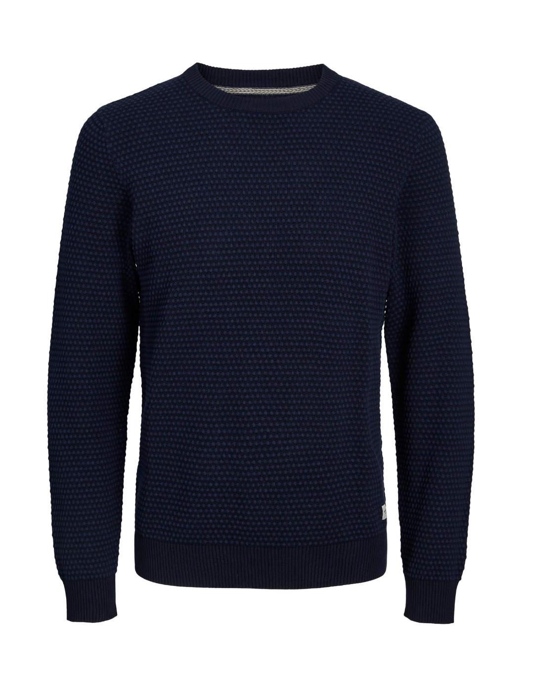 Jersey Jack&Jones Atlas marino para hombre-b