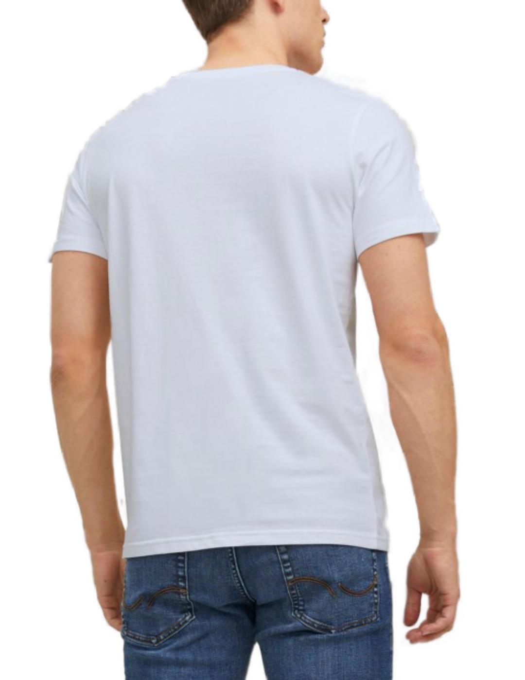 Camiseta Jack&Jones Friday blanco para hombre-b