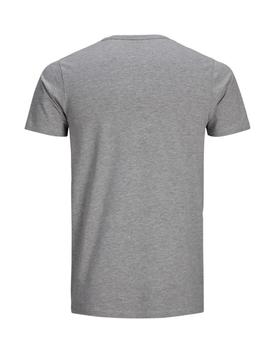 Camiseta Jack&Jones V-NECK Noos gris hombre -m