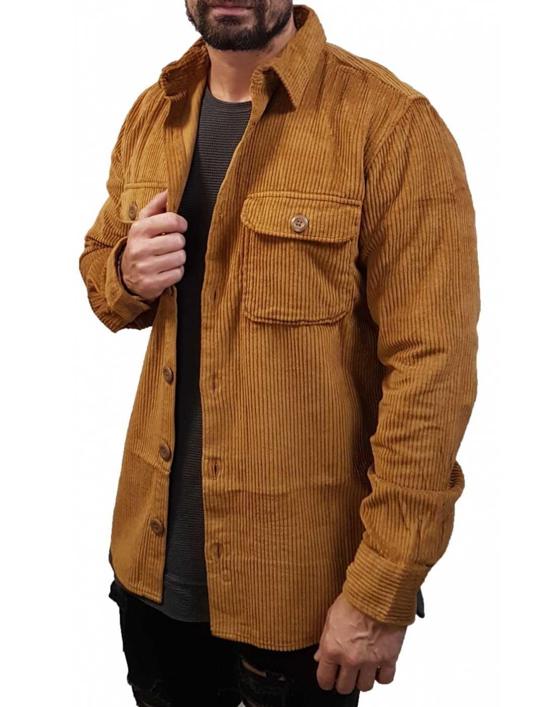 Sobrecamisa Jack&Jones Darren camel para hombre-b