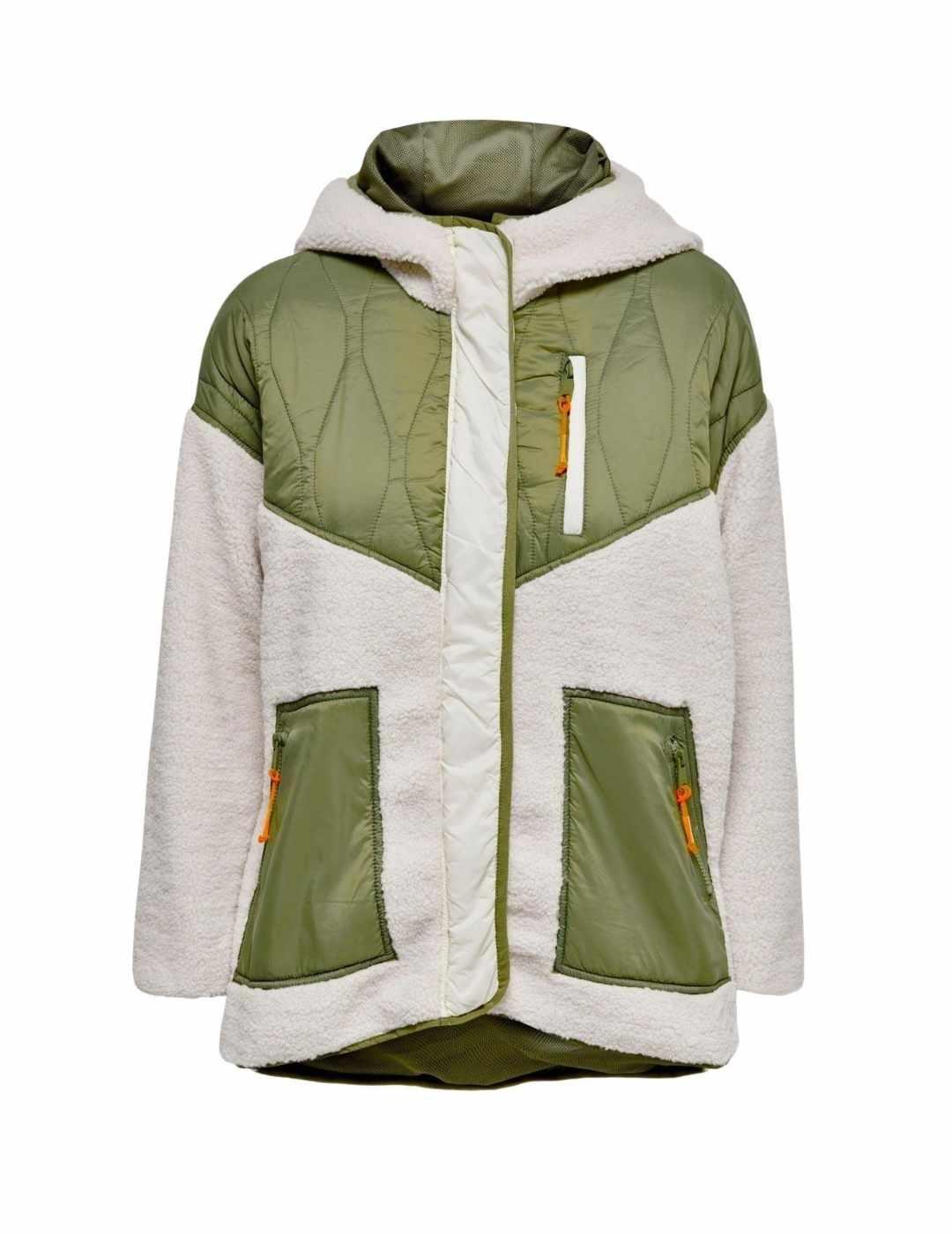 Chaqueta Only Tinka verde/gris para mujer -b