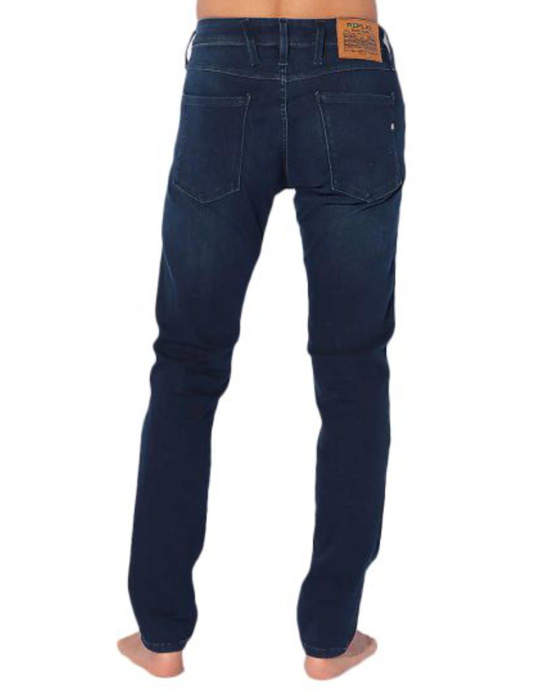 Pantalon Replay azul oscuro para hombre -b