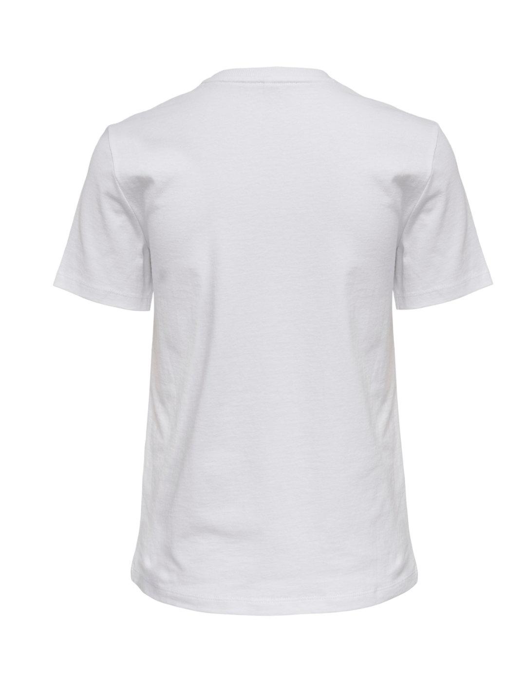 Camiseta Only Diane blanco para mujer -b
