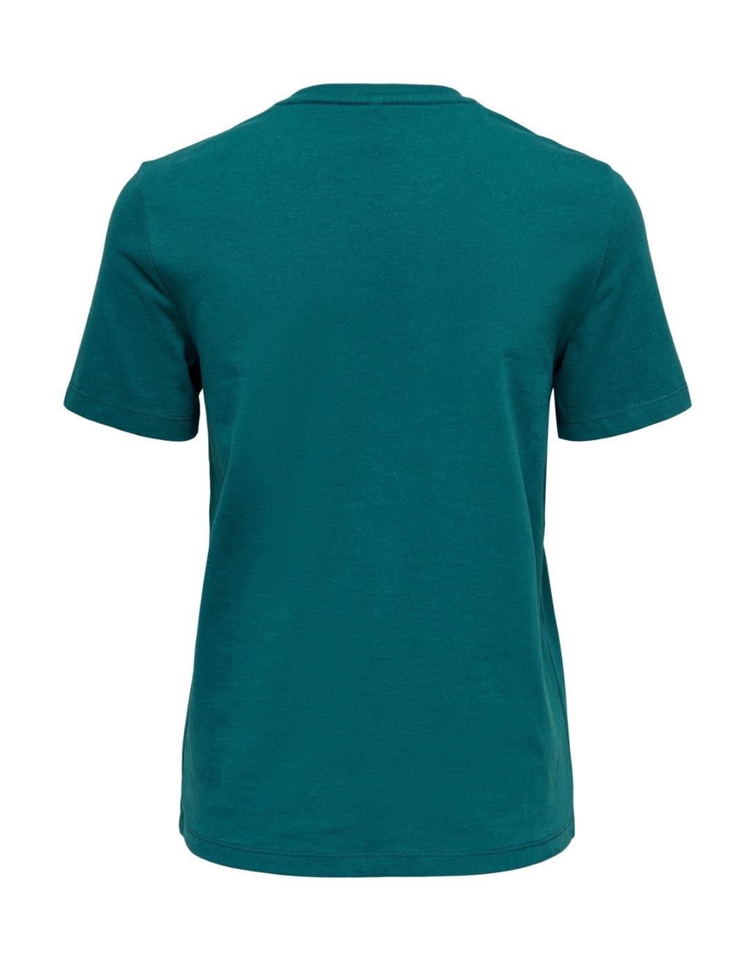 Camiseta Only Diane verde para mujer -b