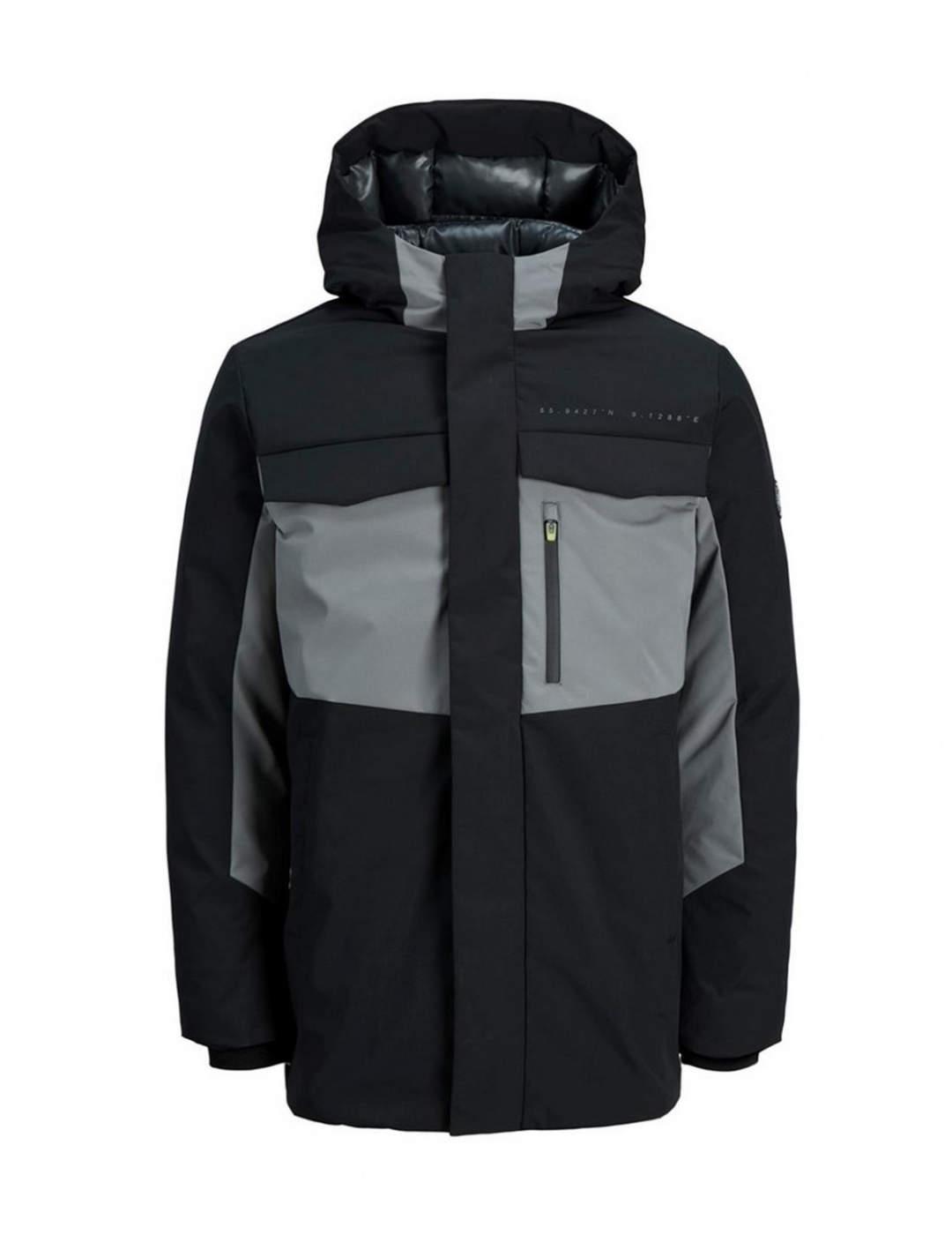 Parka Jack&Jones Friday negro para hombre-b