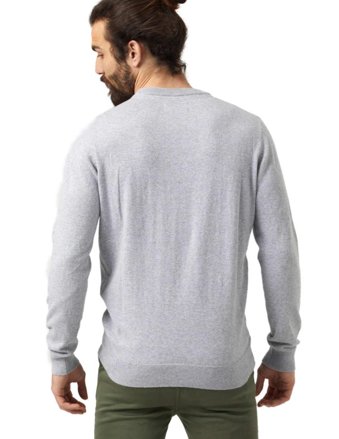 Jersey de punto Altonadock gris para hombre -b