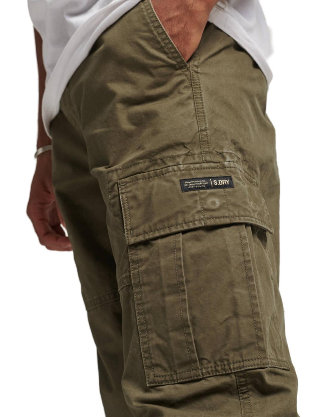 Pantalón Superdry cargo marrón de hombre-b