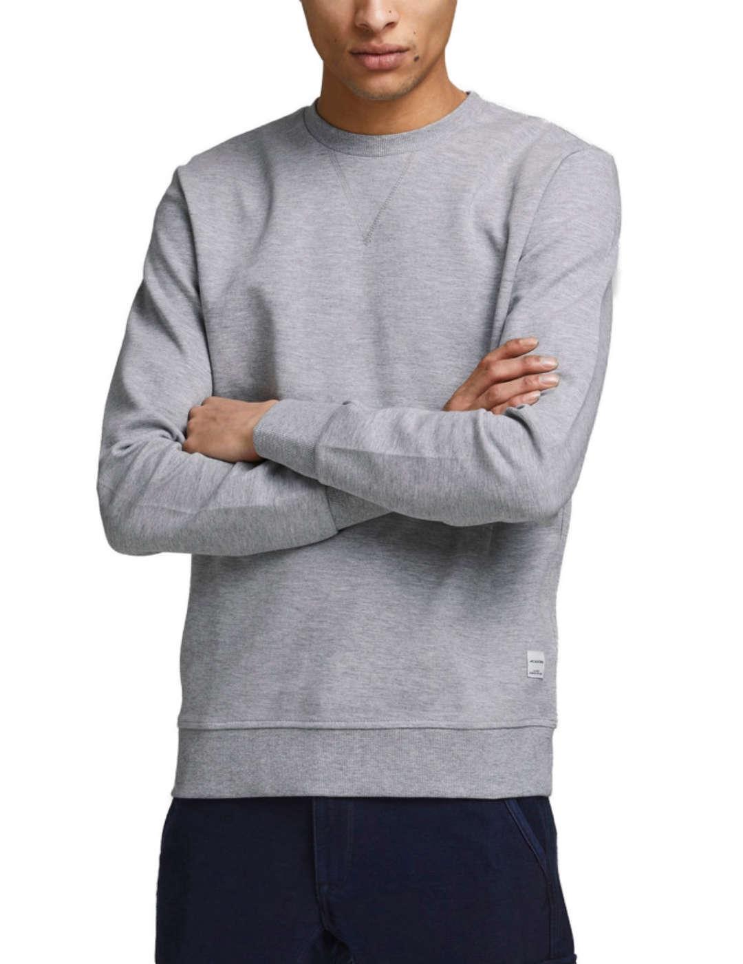 Sudadera Jack&jones Basic gris para hombre-b