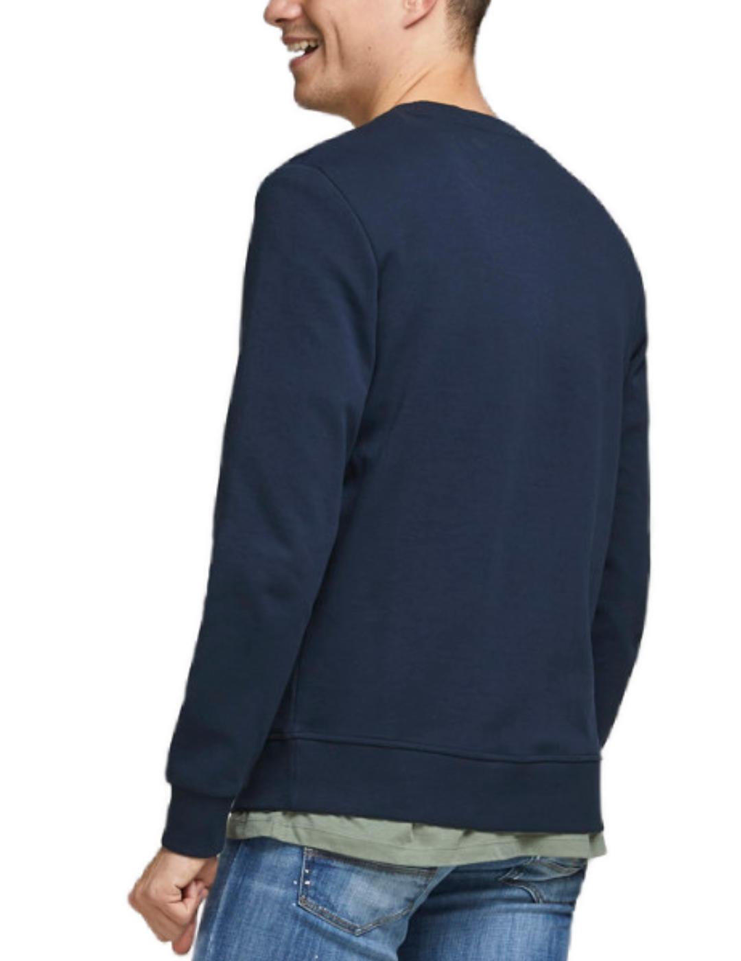 Sudadera Jack&jones Basic marino para hombre