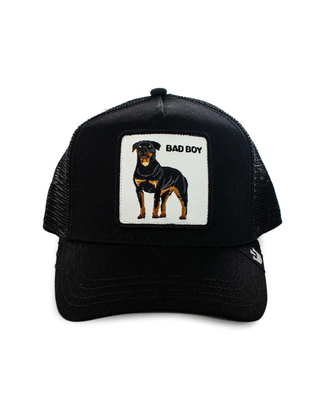 Gorra Goorin Bad boy rottweiler negro-b