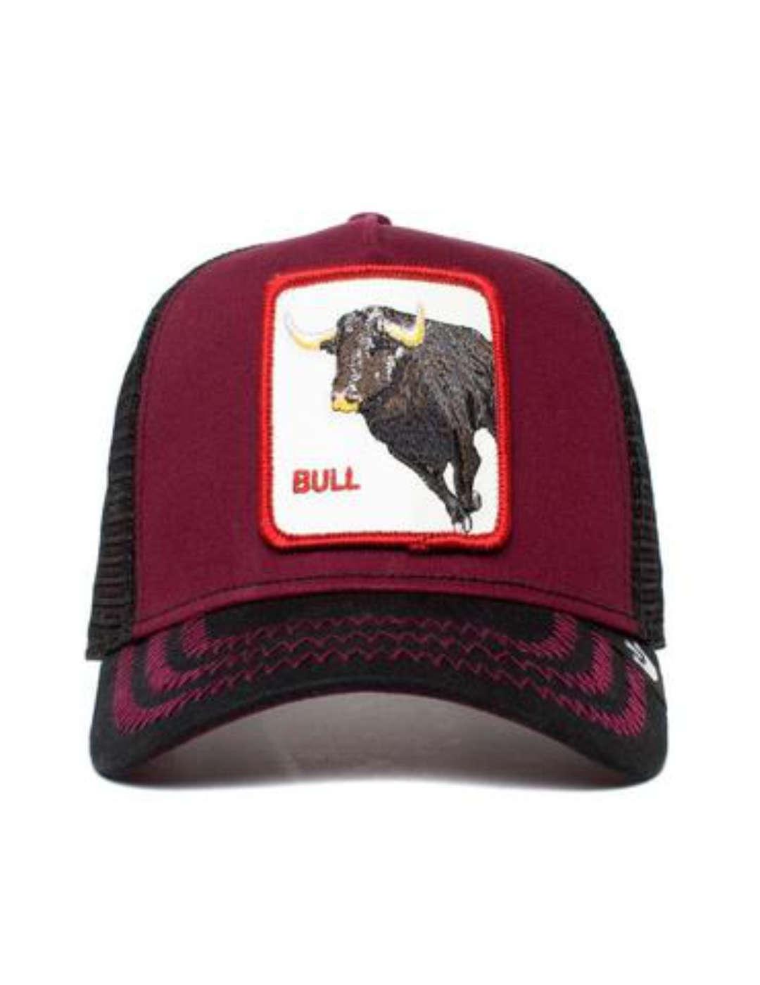 Gorra Goorin Bull granate y negro-b