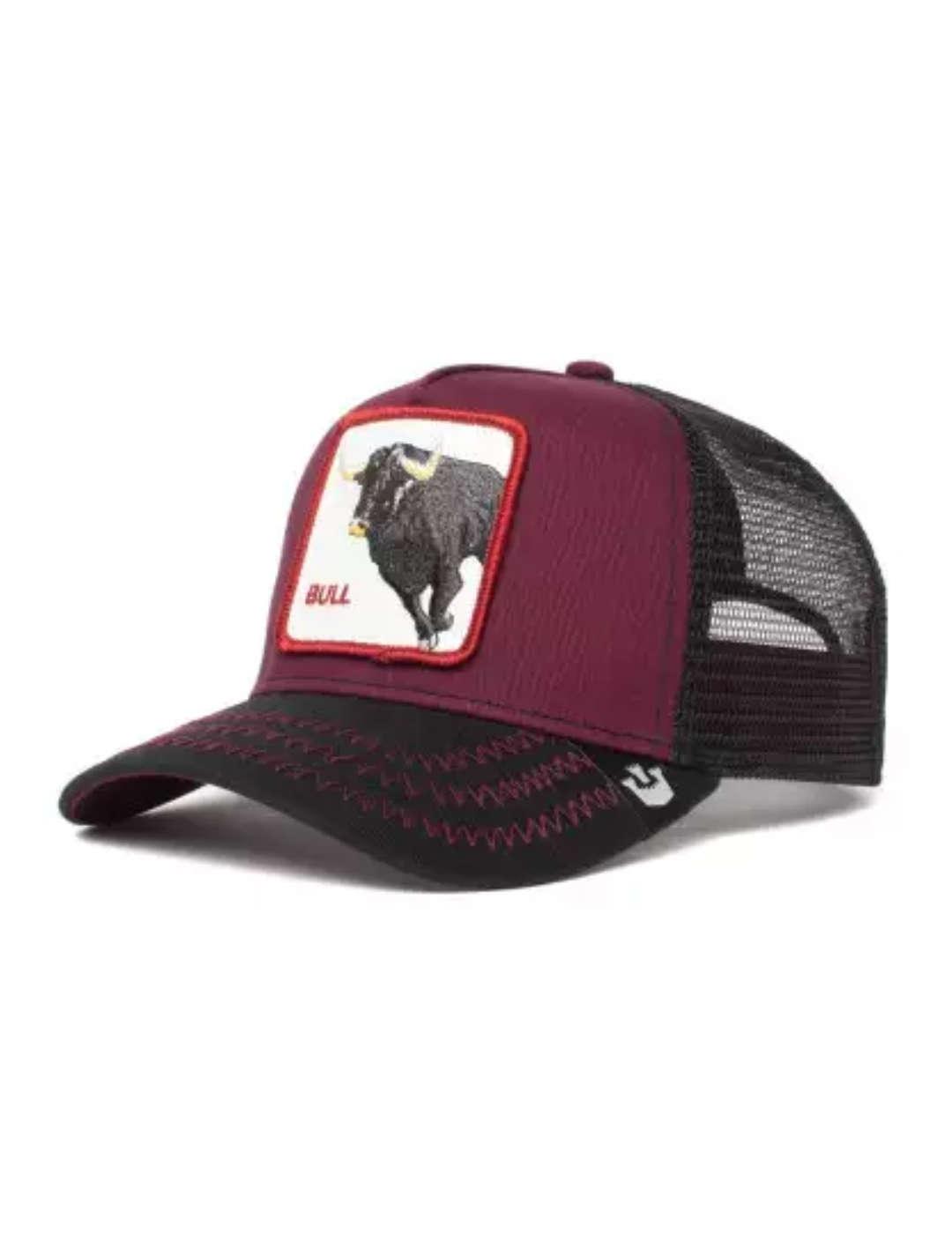 Gorra Goorin Bull granate y negro-b