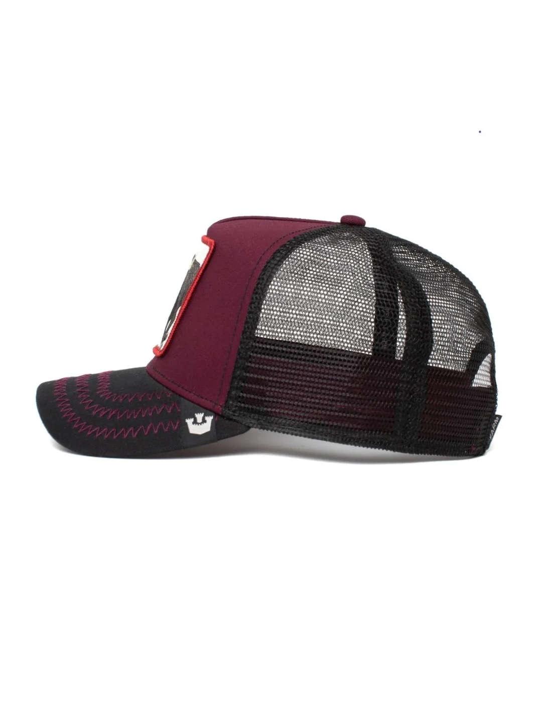 Gorra Goorin Bull granate y negro-b