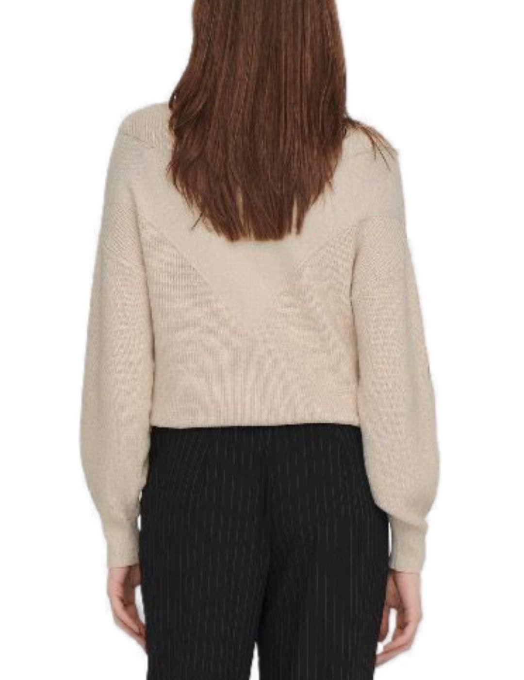 Jersey Only Lou beige para mujer -b