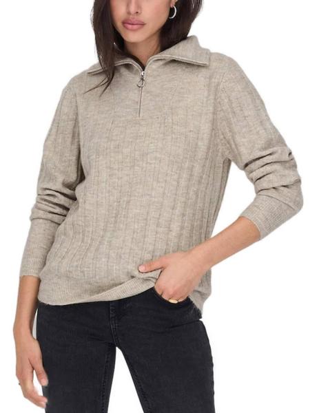 Jersey Only Silly beige para mujer -b