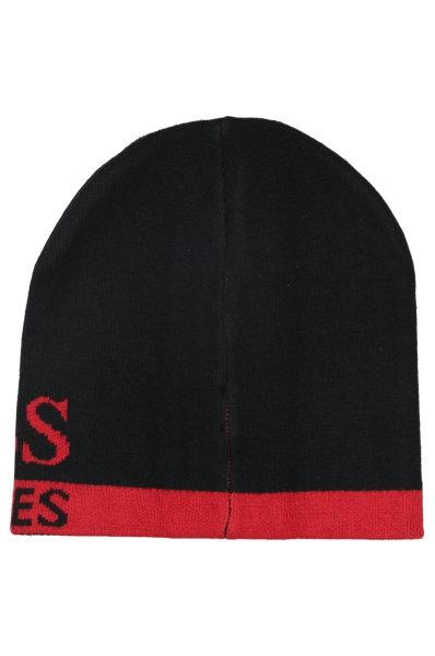 Pack bufanda y gorro guess negro/rojo hombre -V