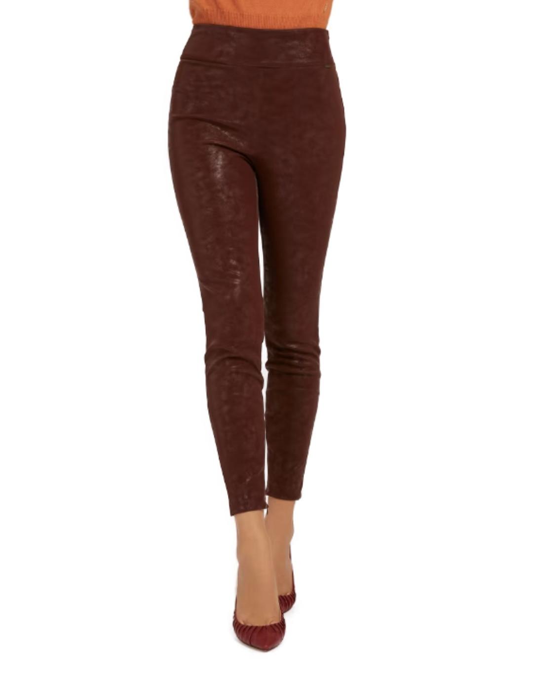 Legging Guess Priscilla marron para mujer