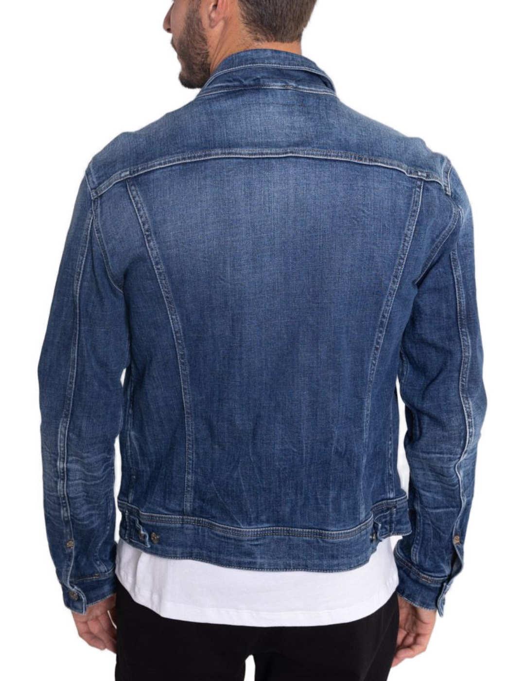 Chaqueta vaquera Replay azul marino para hombre