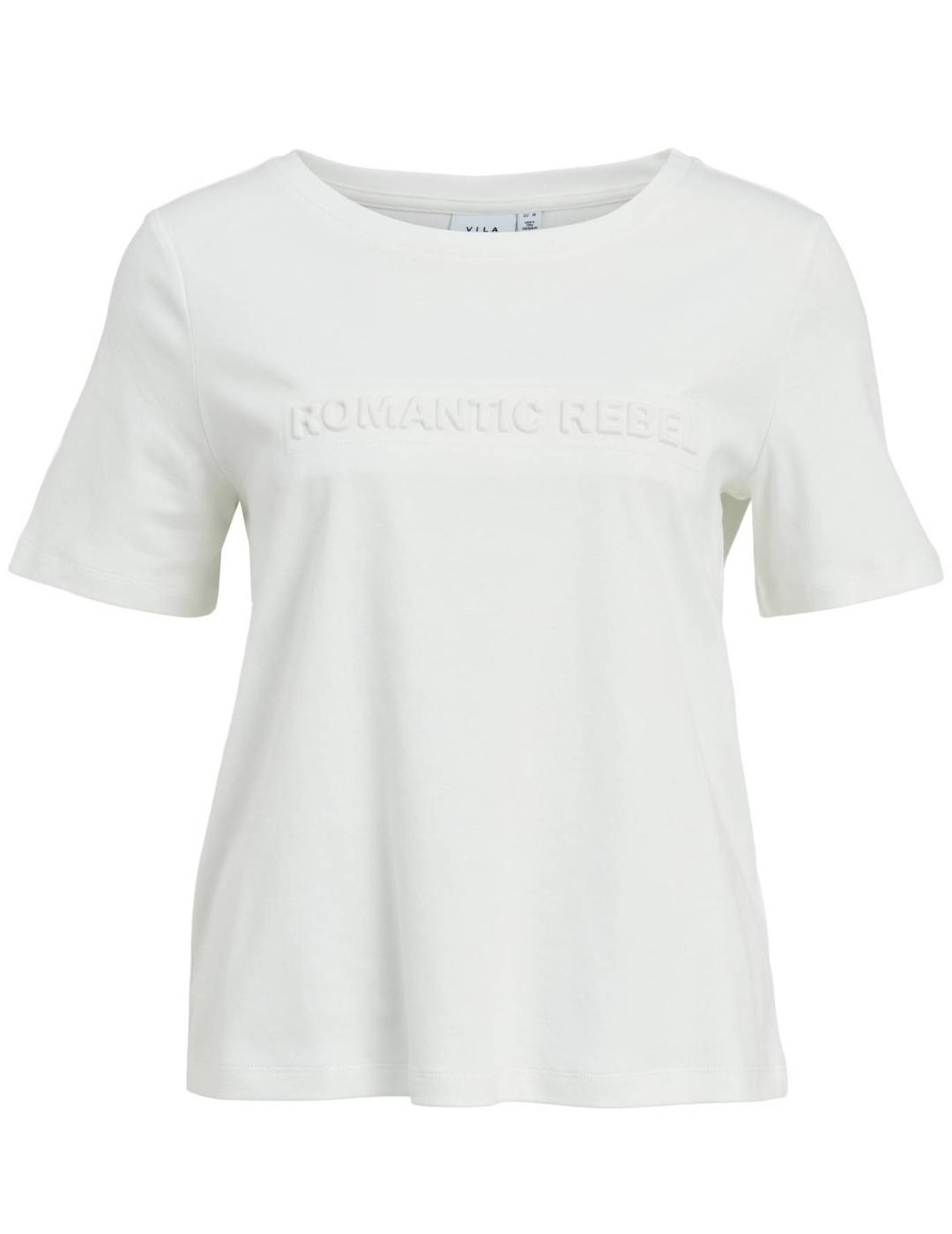 Camiseta Vila Rebel blanca para mujer-b