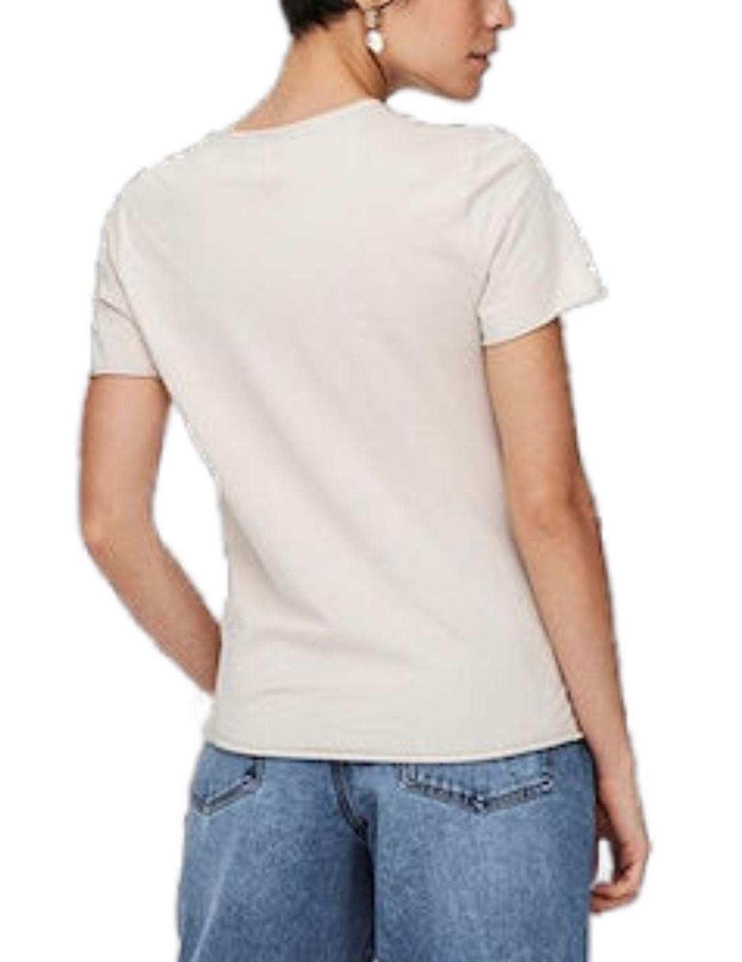 Camiseta only Regular manga corta blanca mujer-z