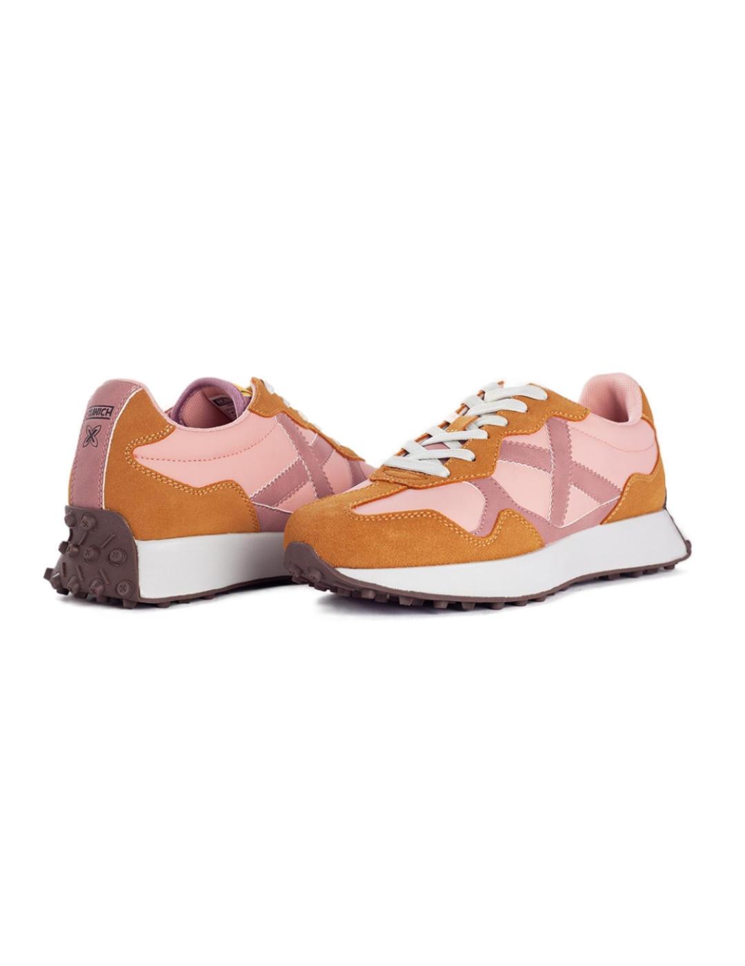 Zapatillas Munich Road rosa/naranja para mujer-b