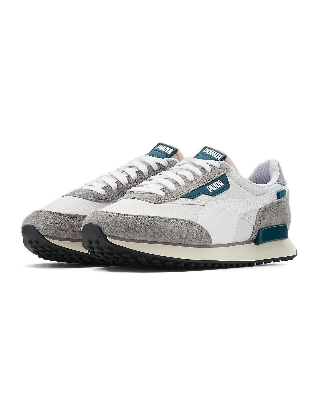 Zapatillas Puma Future Rider blanco, gris y verde de hombre