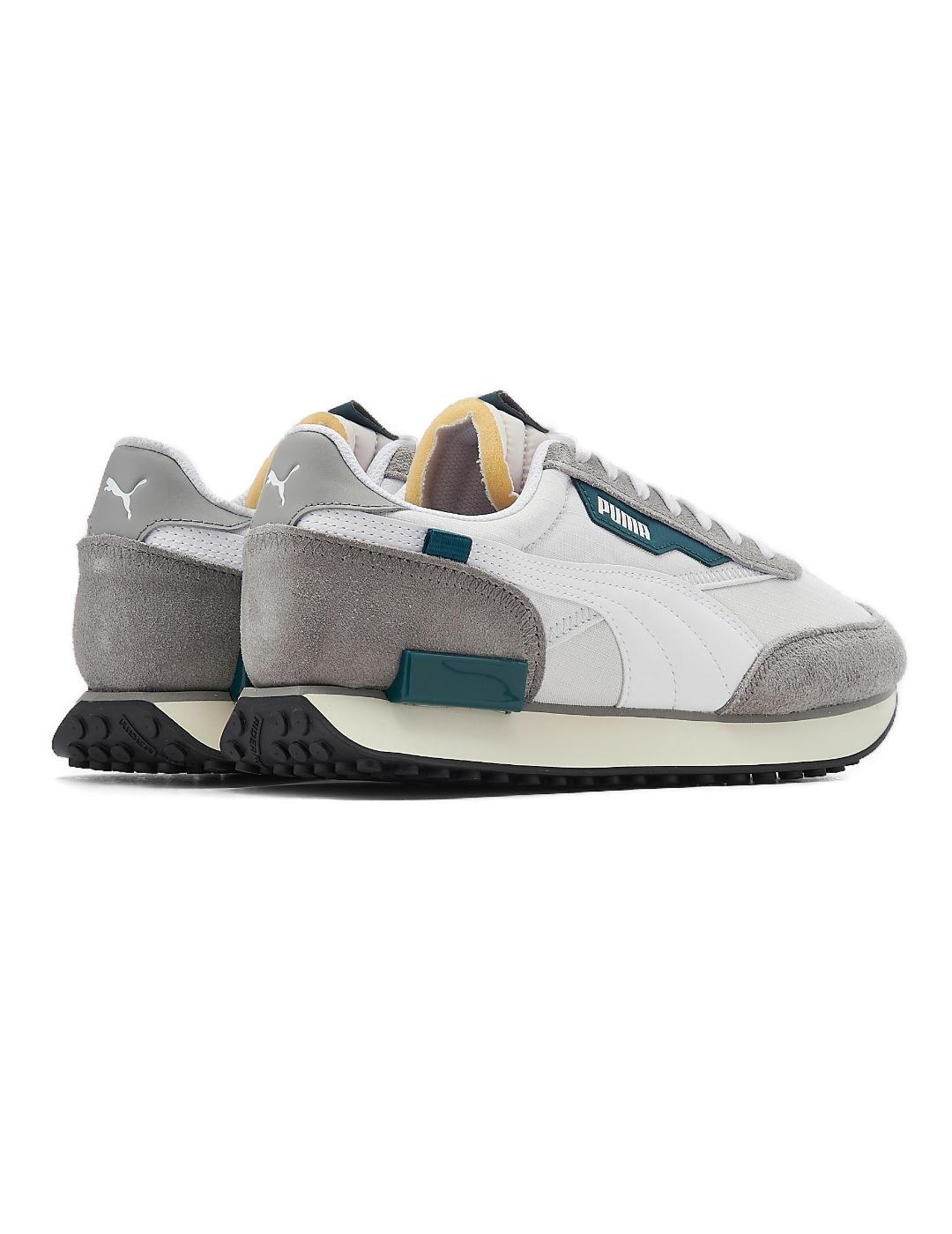 Zapatillas Puma Future Rider blanco, gris y verde de hombre