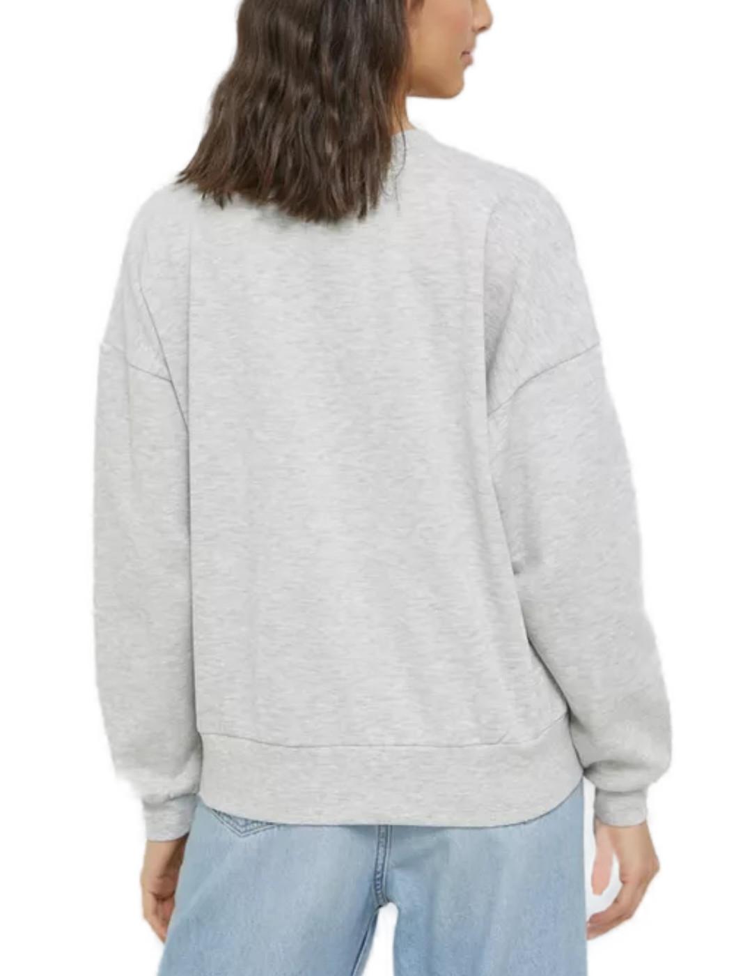 Sudadera Only Lulu gris para mujer -b