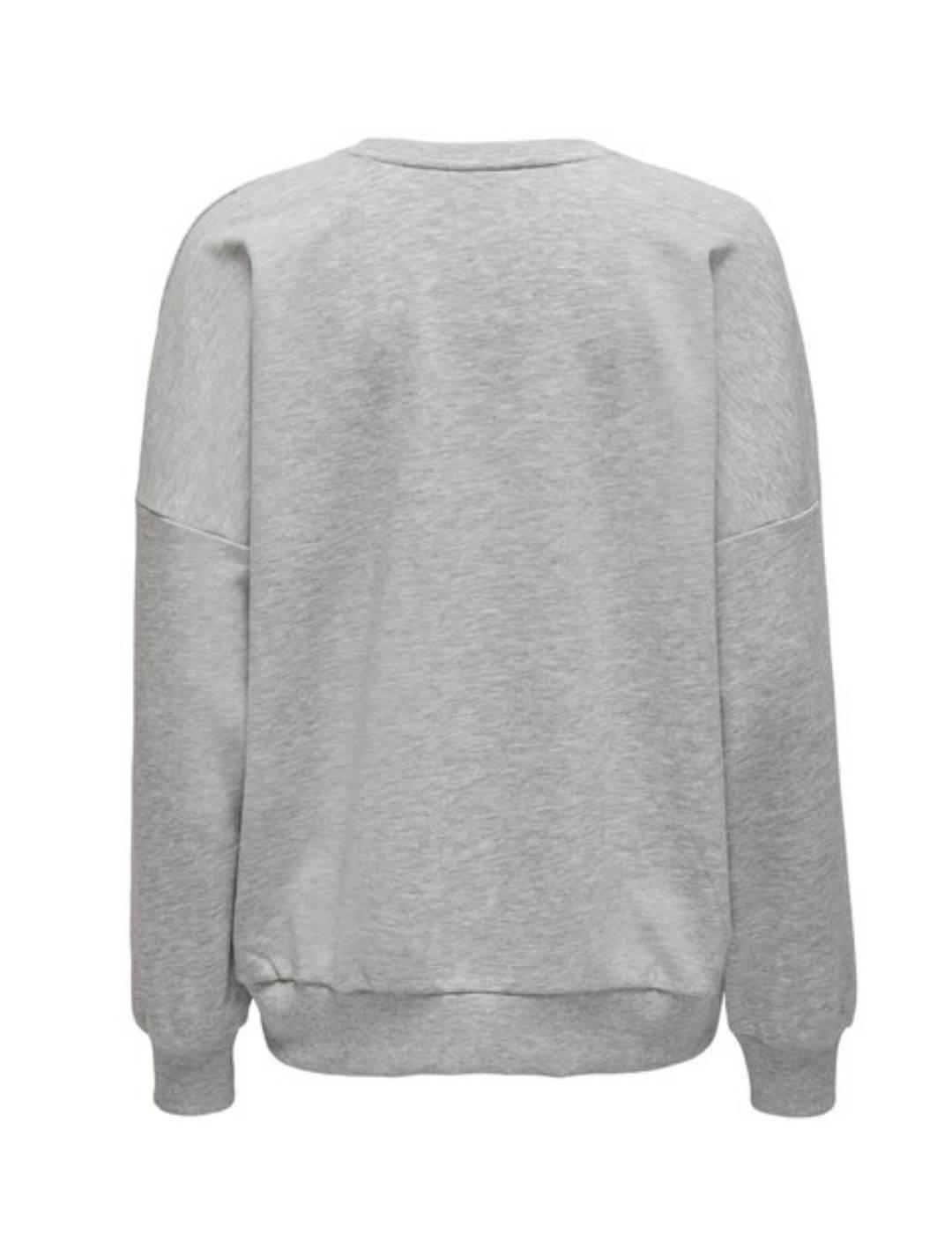 Sudadera Only Laila SP gris para mujer-b