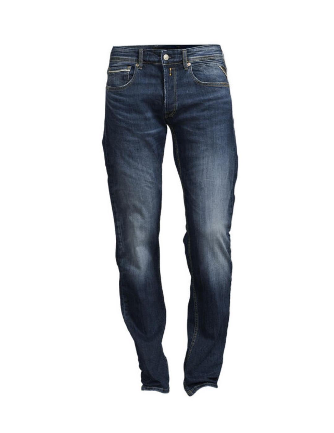 Pantalón vaquero Replay 573 BIO azul  hombre -b