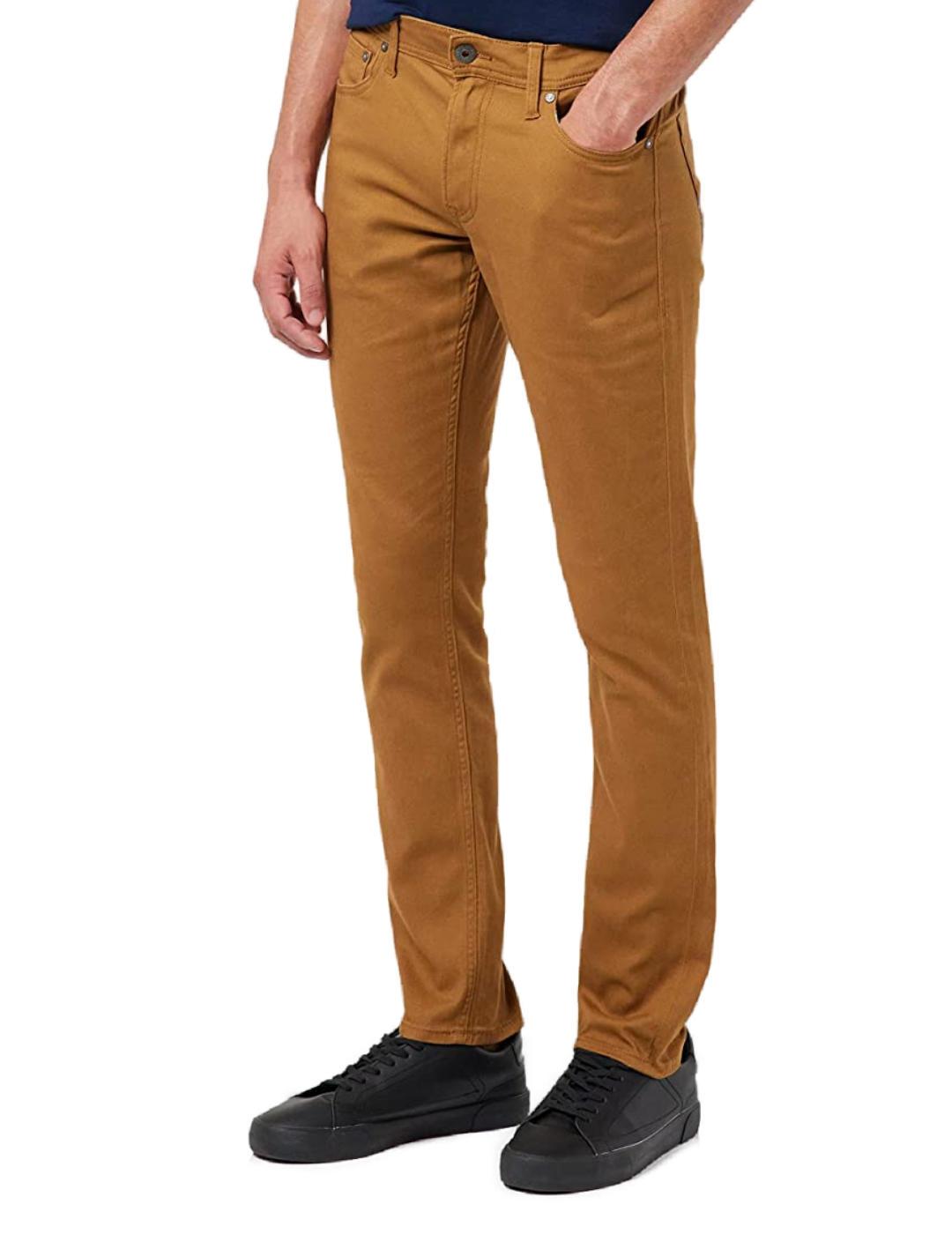 Pantalón vaquero Jack&Jones Glenn marrones hombre-b