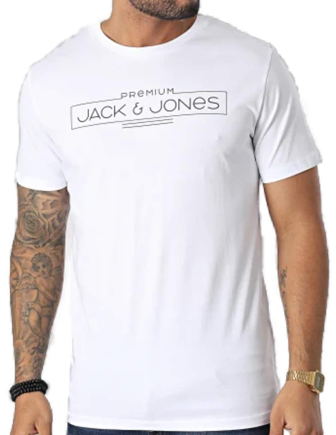 Camiseta Jack&Jones Booster blanco para hombre-b
