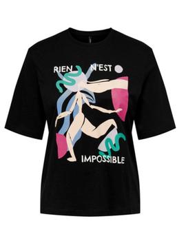 Camiseta Only Mano negra de mujer-c