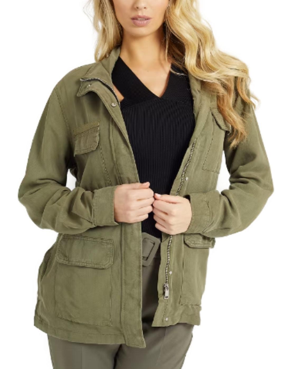 Chaquetas verdes para mujer discount