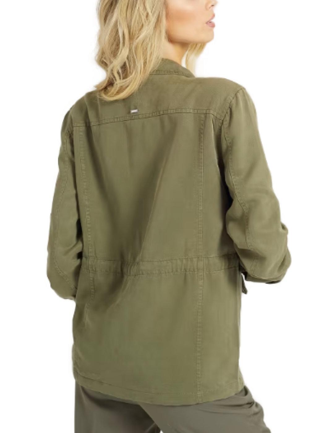 Chaqueta Guess verde militar Regular mujer-y