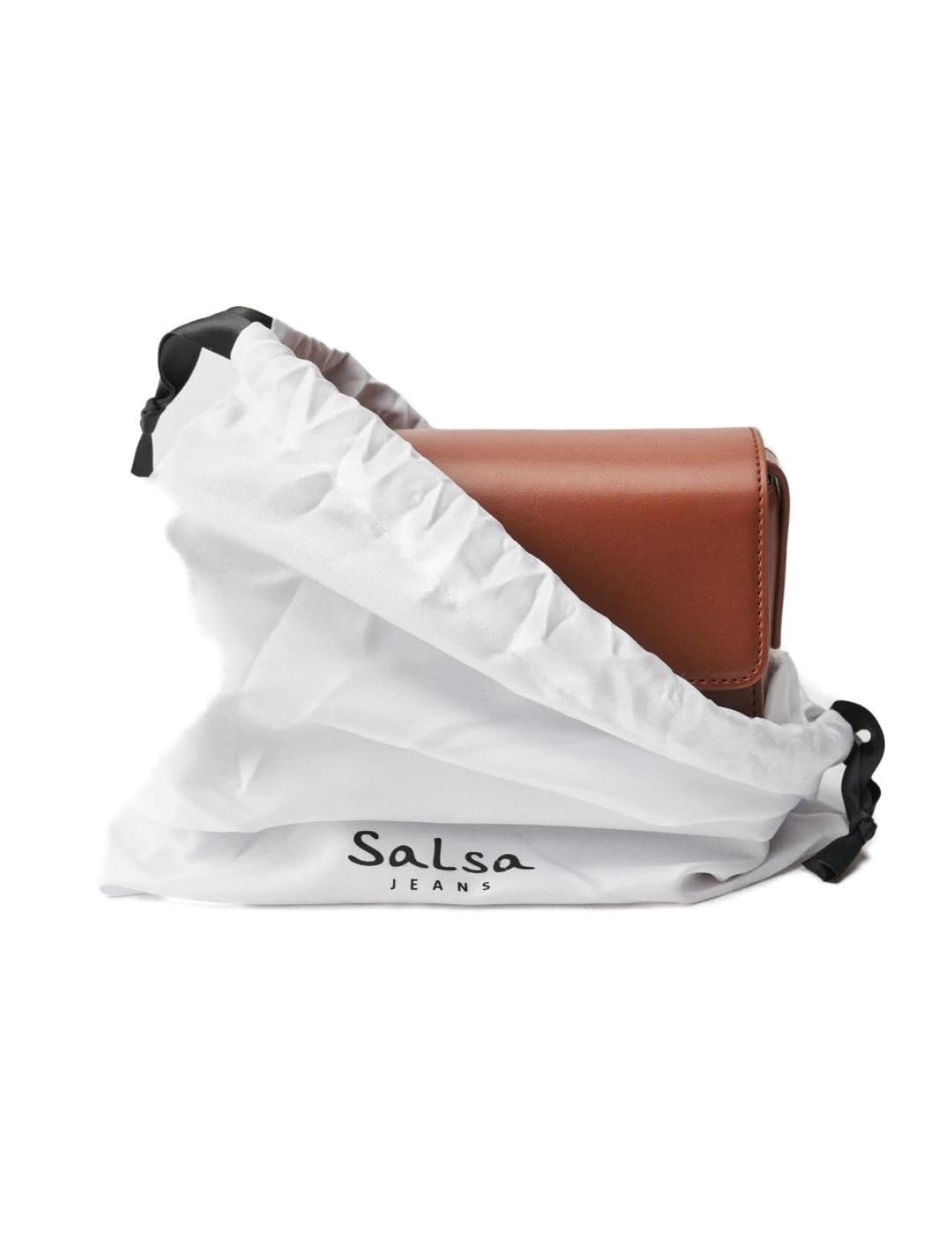 Bolso Salsa marrón con correa para mujer