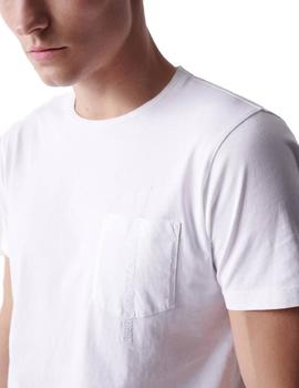 Camiseta Salsa blanca con bolsillo hombre