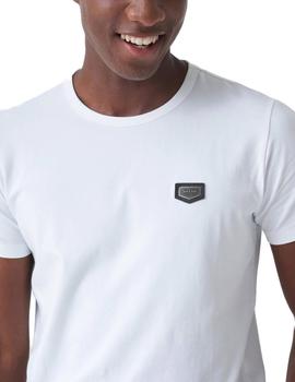 Camiseta Salsa con  logo en placa blanca hombre