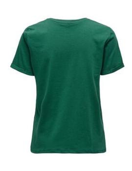 Camiseta Only Josefia verde para mujer-b