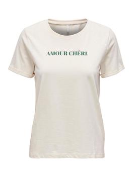 Camiseta Only Josefia amarillo para mujer-b