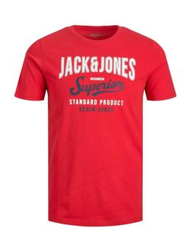 Camiseta Jack&Jones Logo rojo para hombre-c