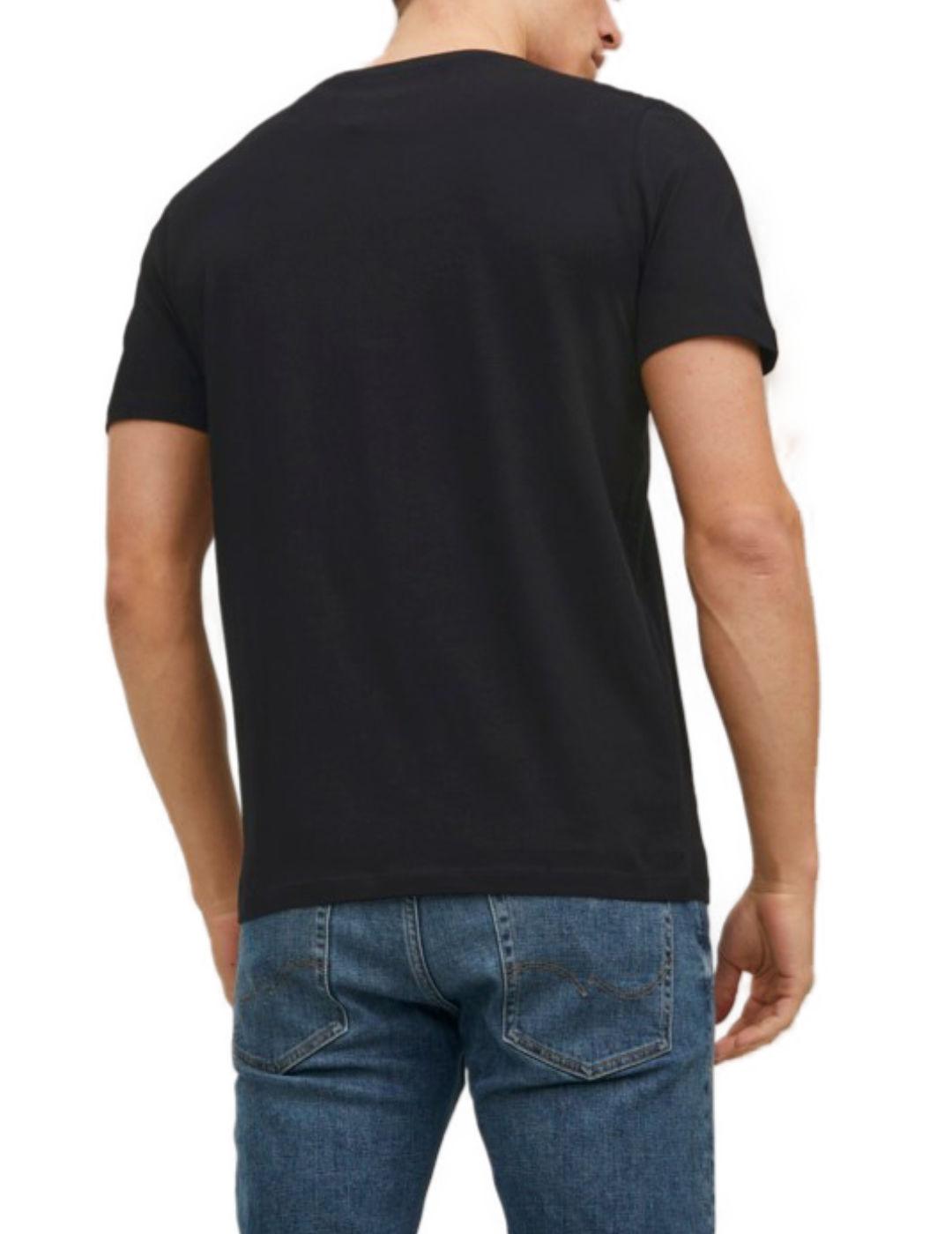 Camiseta Jack&Jones Logo negro para hombre-c