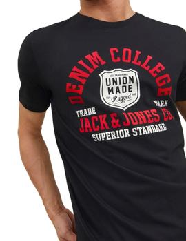 Camiseta Jack&Jones Logo negro para hombre-c