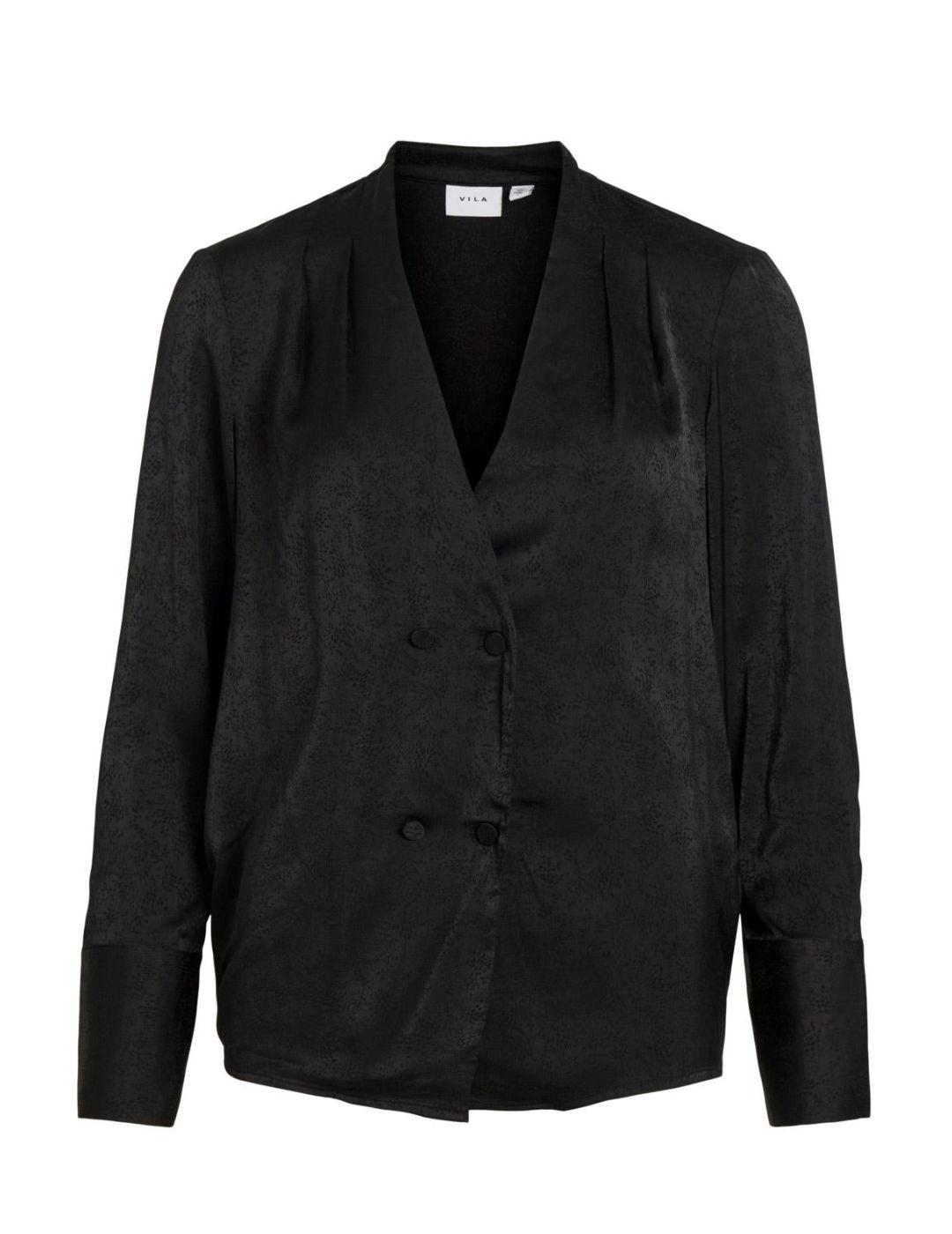 Camisa Vila Miel negra para mujer-b