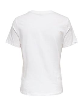 Camiseta Only Aria blanca para mujer-c