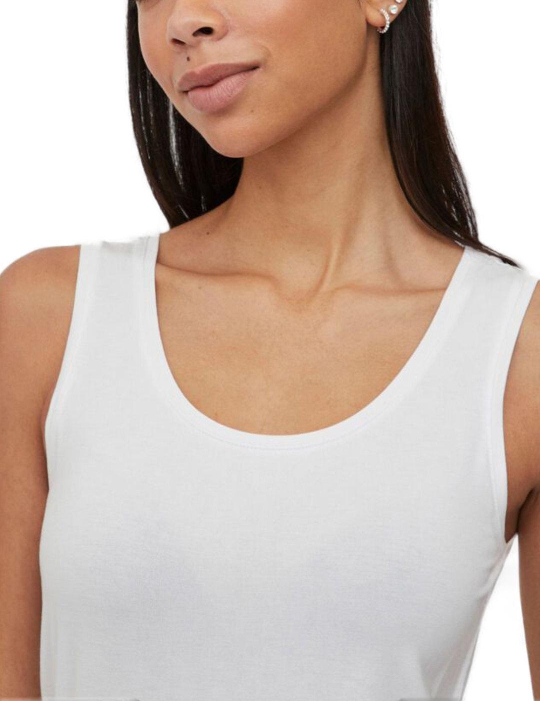 Camiseta Vila Daisy blanca tirantes para mujer-c