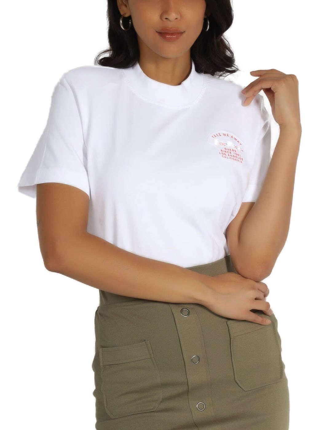 Camiseta Guess Dotsie blanca para mujer -b