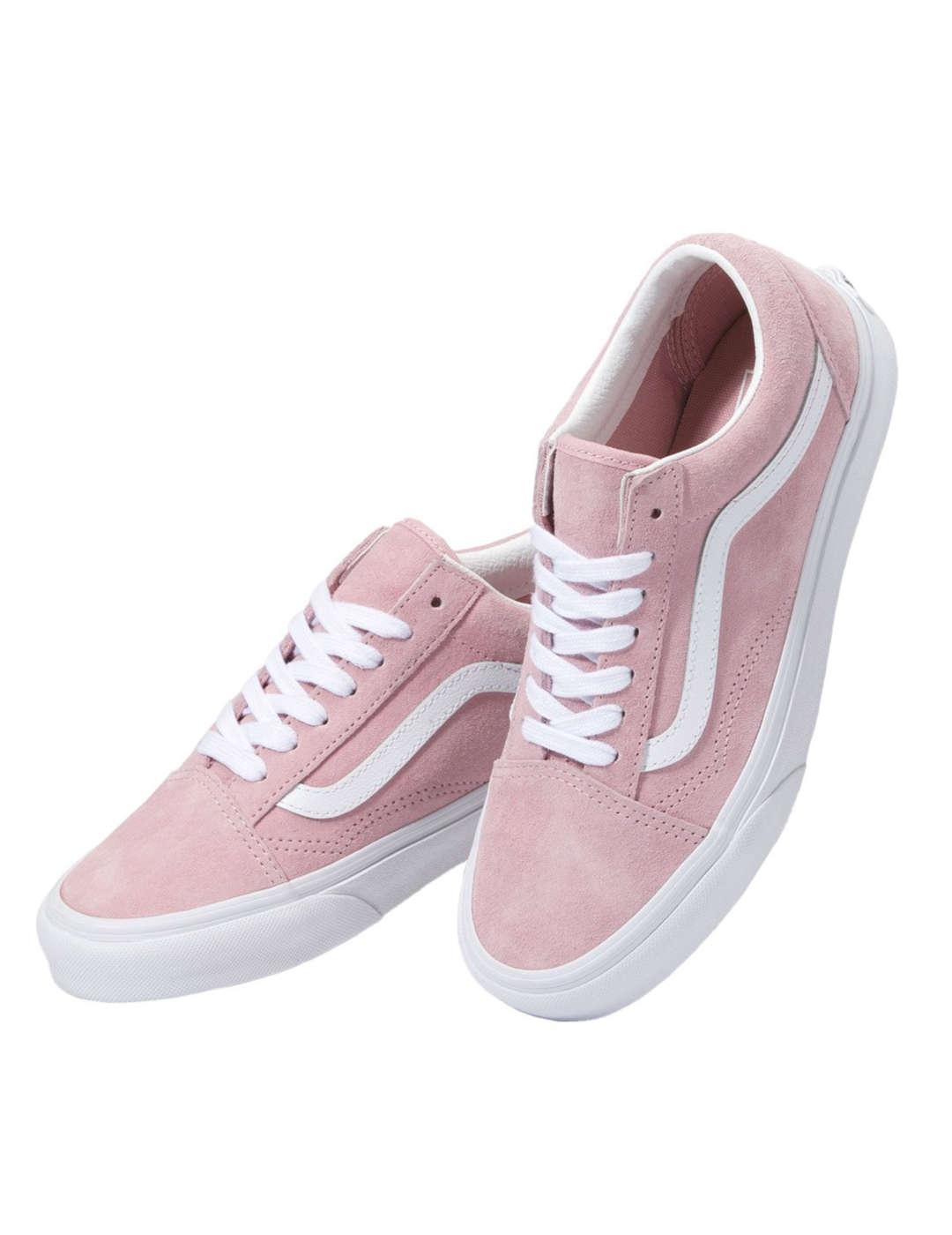 Zapatillas Vans Old Skool rosas de mujer-b