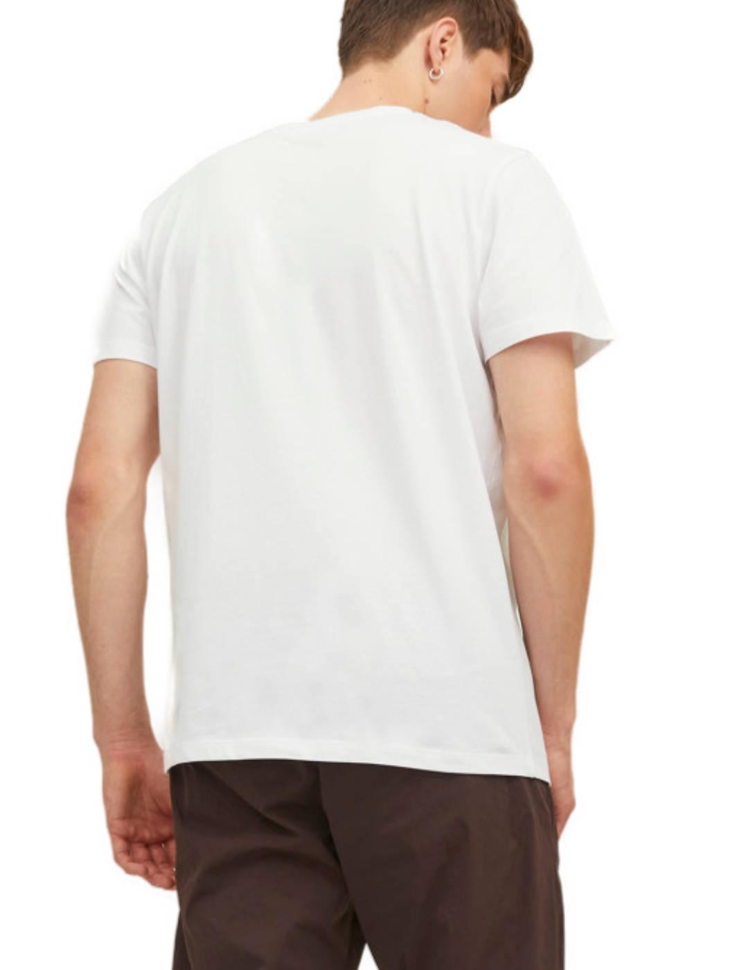Camiseta Jack&Jones Flag blanco para hombre-c