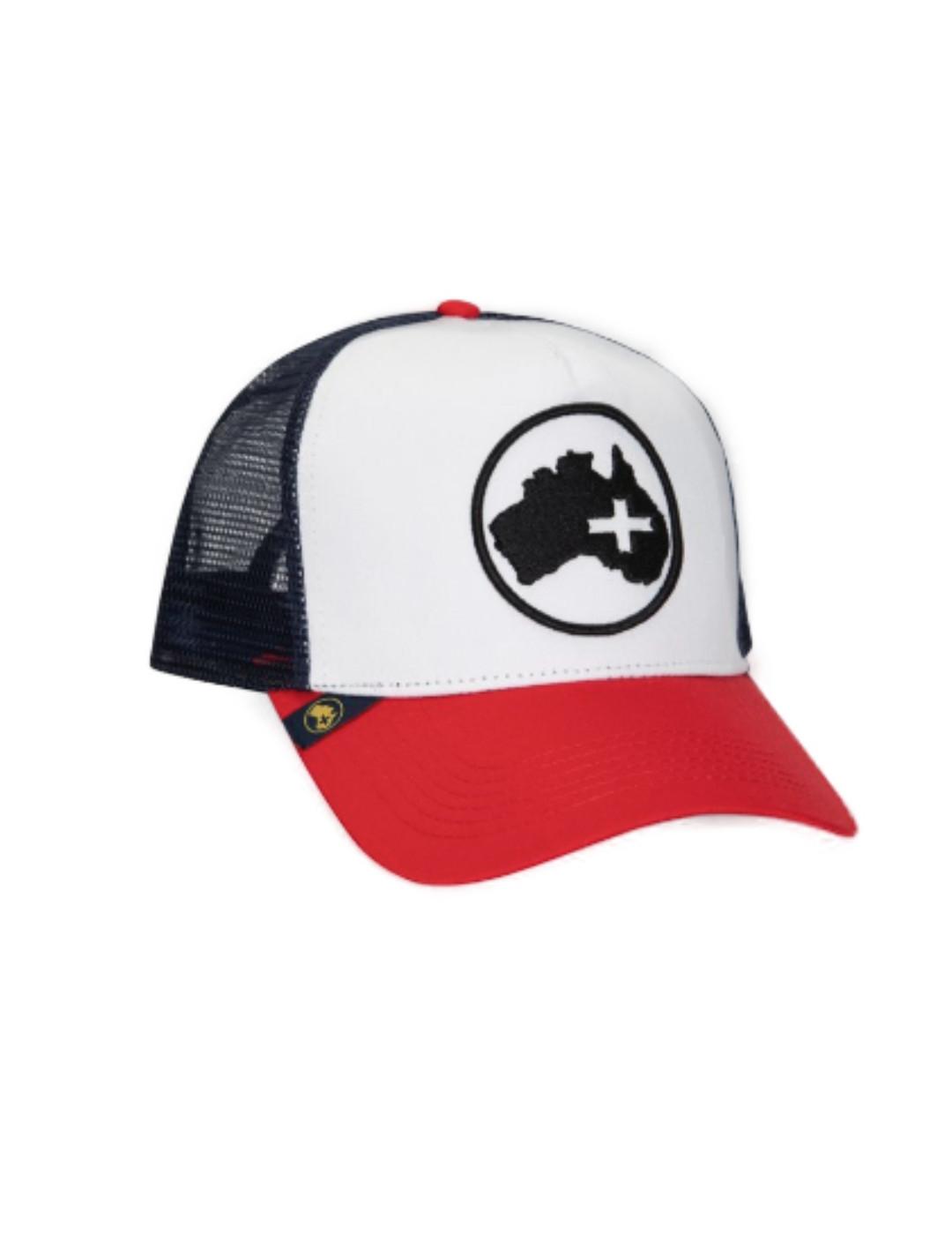 Gorra Altonadock blanca roja y marino con logo marino unisex